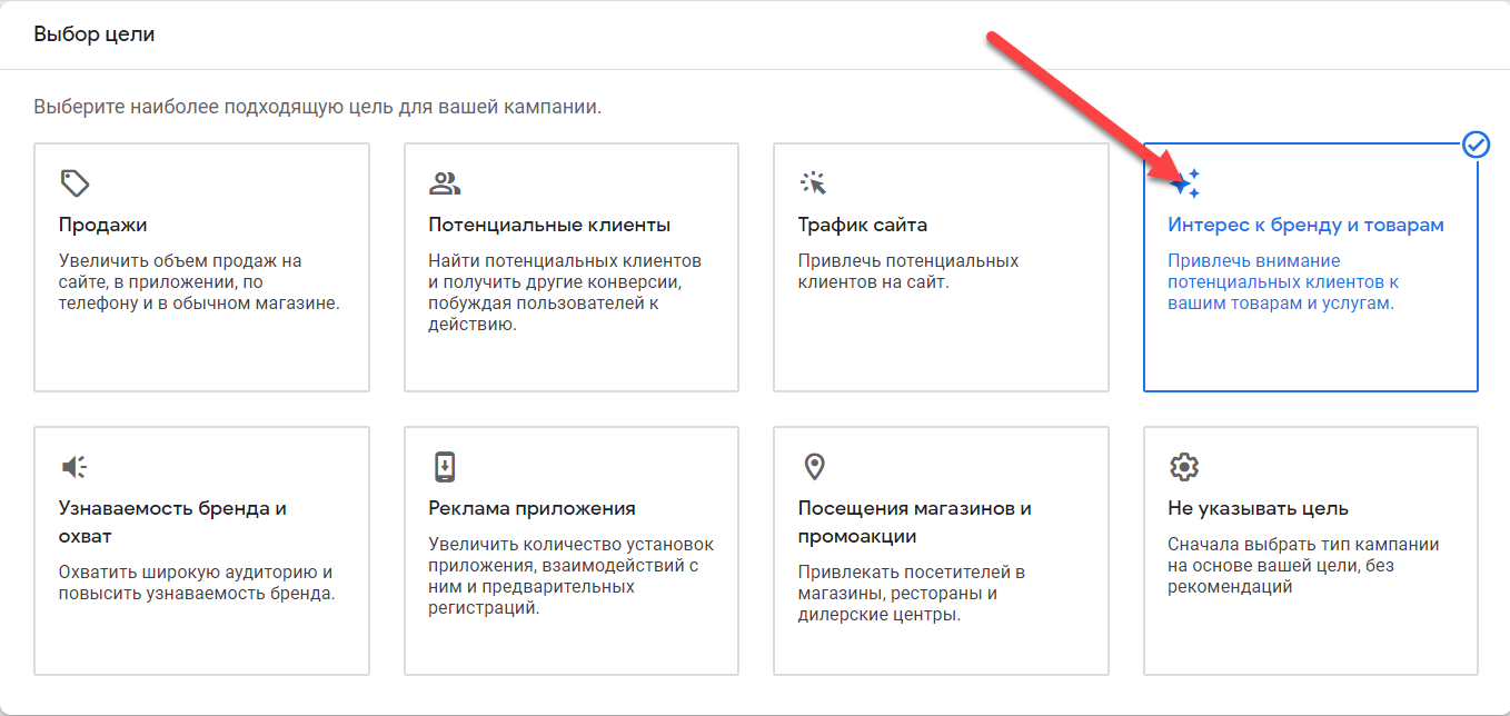 Цели рекламной кампании